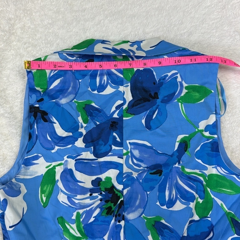 Jessica Howard Blue and White Polo Collar Sundress - Picture 9 of 11